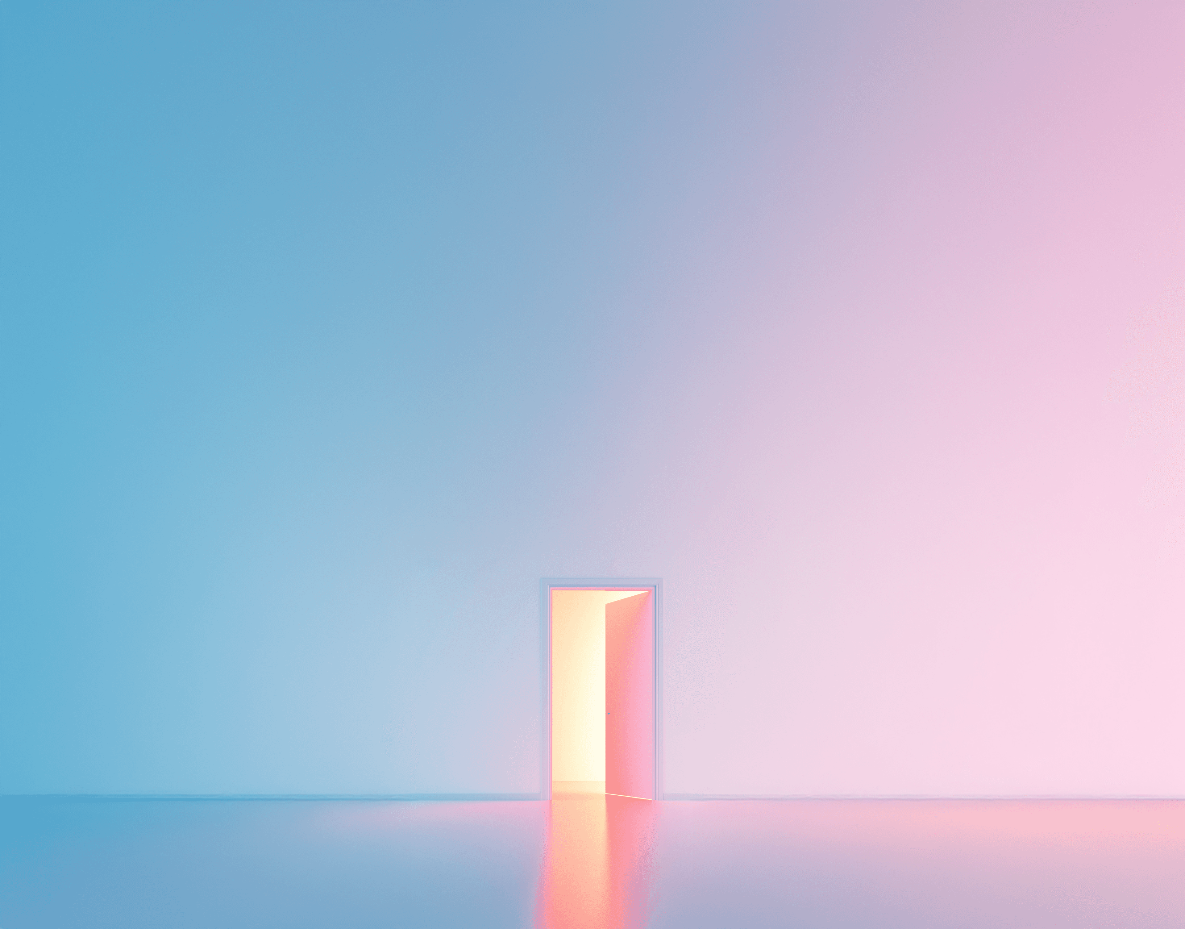 background image, door opens